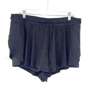 New JoyLab Black Double Layered Athletic Run Shorts with Drawstring Size XL 🖤